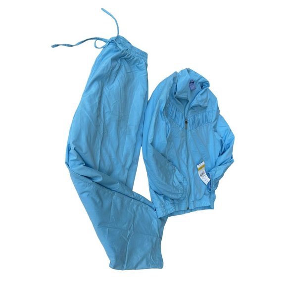 NWT Vintage 80's Koret Sport Tracksuit Medium Blue Windbreaker Joggers R… - Picture 4 of 12